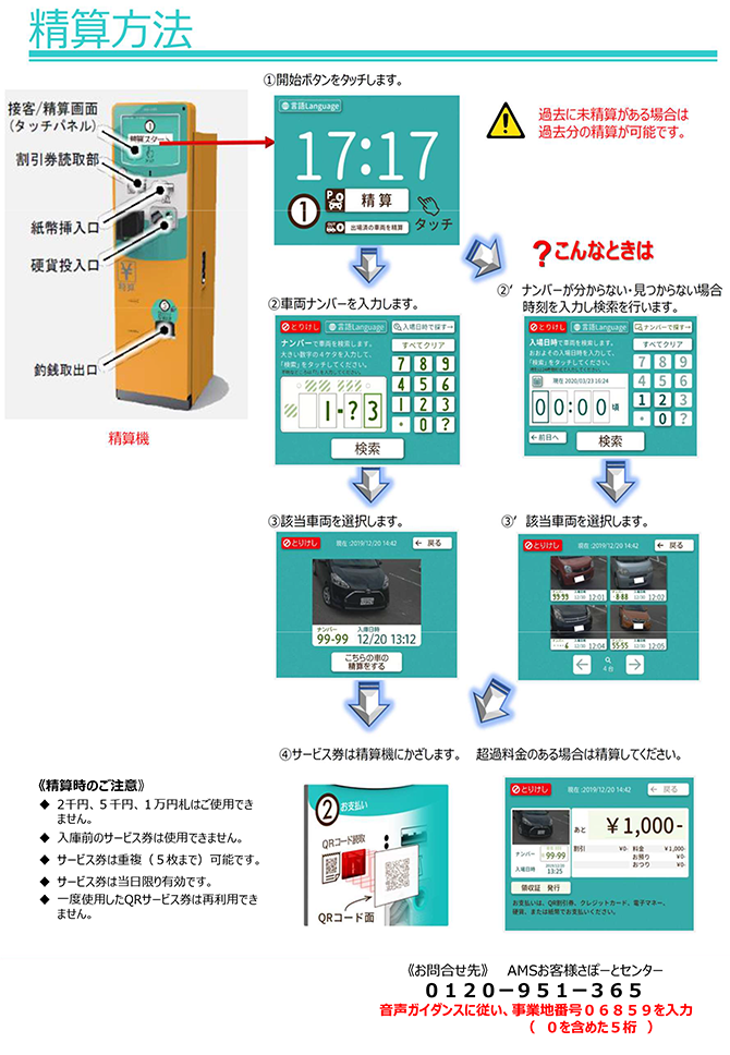 アネックス駐車場のご利用案内
