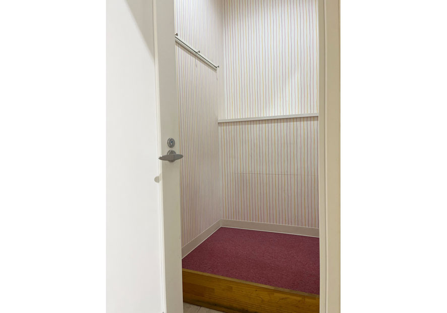 女性専用お着替えスペース